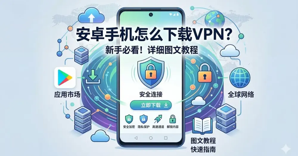 安卓手机怎么下载VPN?三种国内亲测可用的方法