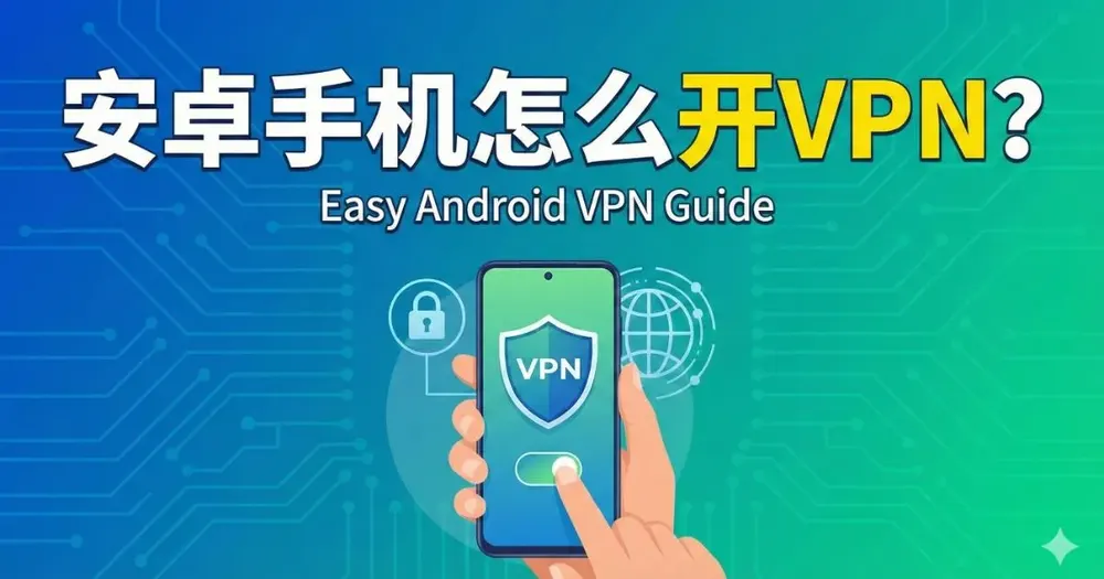 安卓手机怎么开VPN?三步完成设置教程