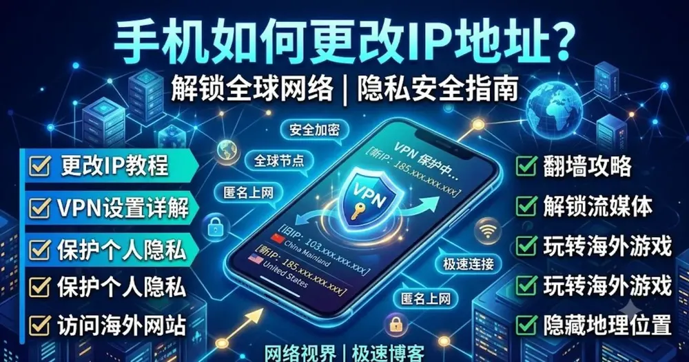 手机怎么换IP地址？5款VPN实测推荐