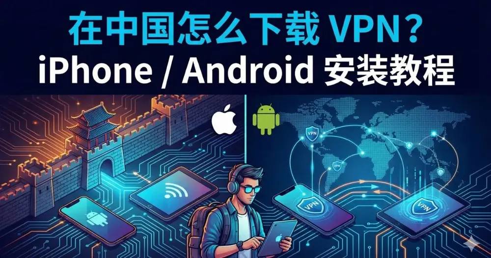 2026年在中国怎么下载VPN？iPhone与Android安装教程（已实测）