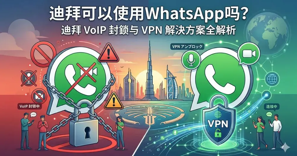 迪拜能用WhatsApp吗？大陆游客网络避坑完全指南