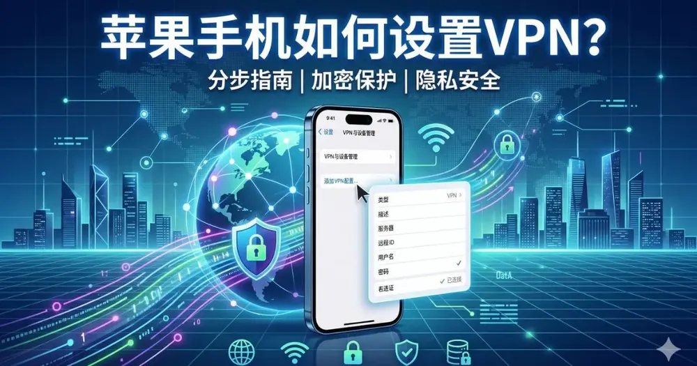 苹果手机如何设置VPN?大陆用户完整教程