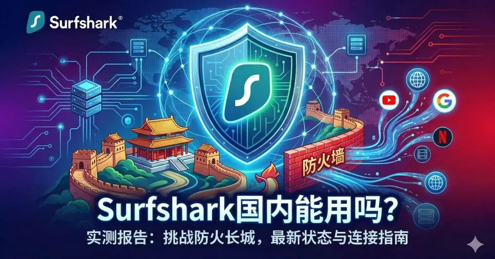 Surfshark国内能用吗?实测结果告诉你