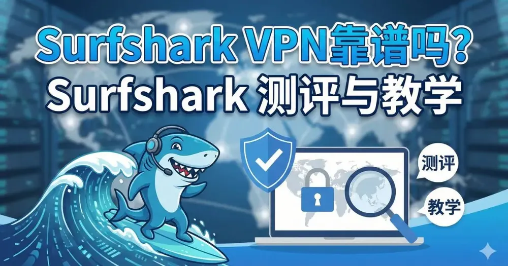 Surfshark VPN靠谱吗?Surfshark测评与使用教学