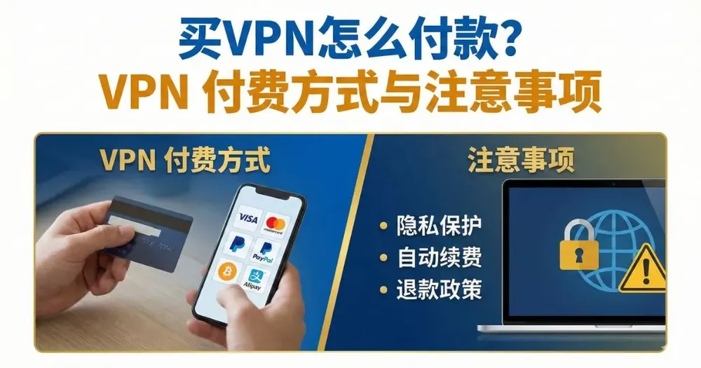 VPN付费方式完整指南:7种支付方法隐私对比